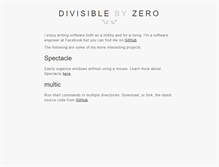 Tablet Screenshot of divisiblebyzero.com